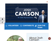 Tablet Screenshot of joshcamson.com